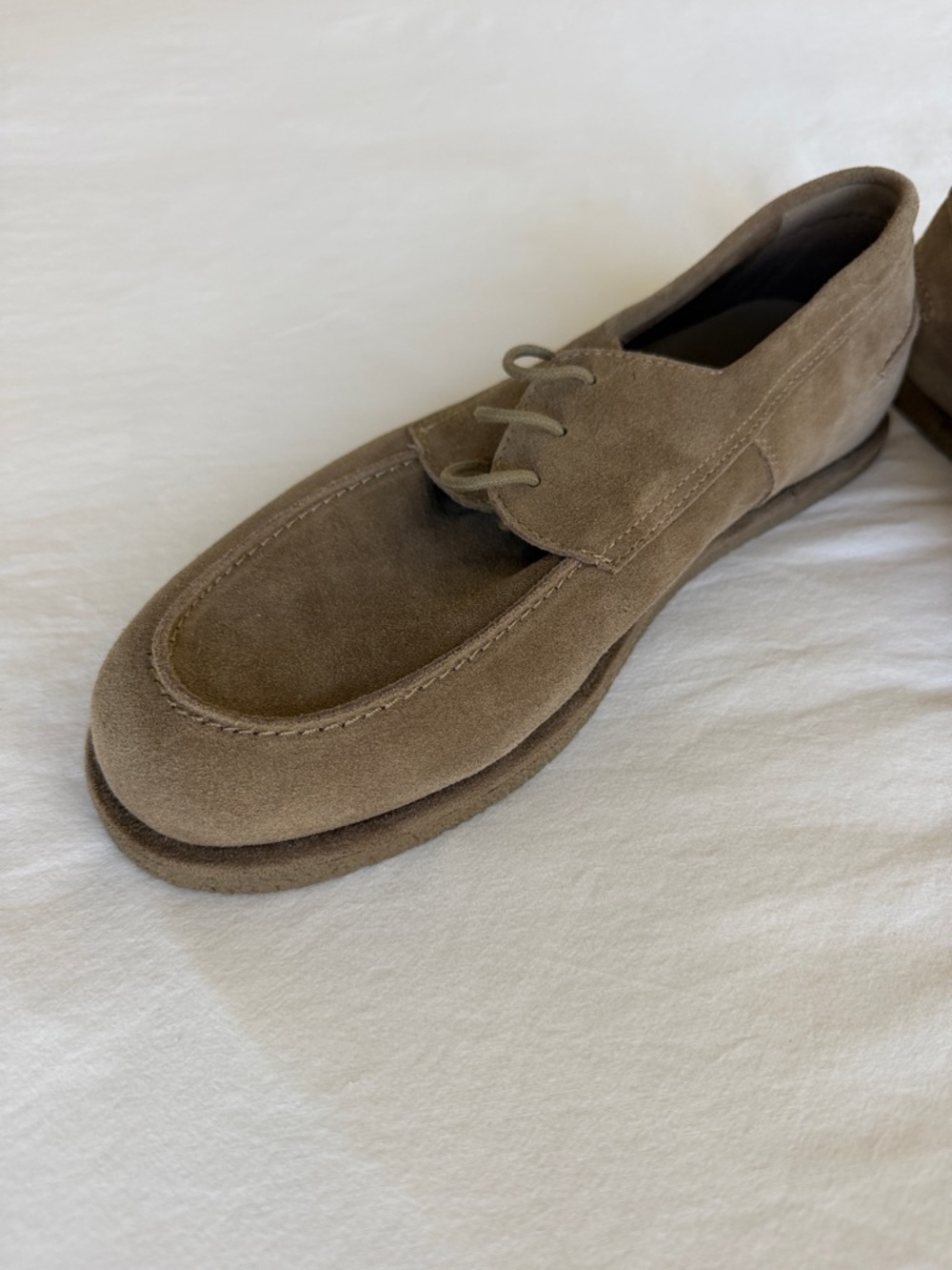Zara Men's Suede Chukka Boots in Taupe - Picture 2 of 4